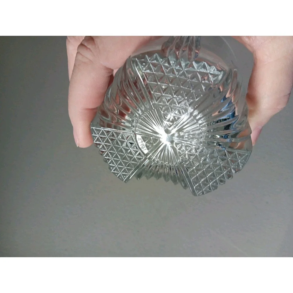 2 Italian Rocks Glass UNMATCHED Cut Glass Art‎ Deco Regency Luxury Barware Retro - Picture 5 of 10